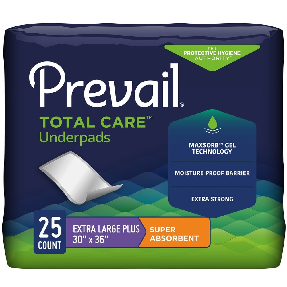 Prevail Total Care Underpads - Extra Large super absorbency